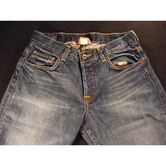 Lucky Brand Victory Rider Womens Jeans 30x31 MEASURED tag 4/27 LOW RISE Blue - Picture 4 of 12